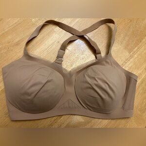Honeylove Crossover Wireless Bra Sand Size M+, Adjustable Straps